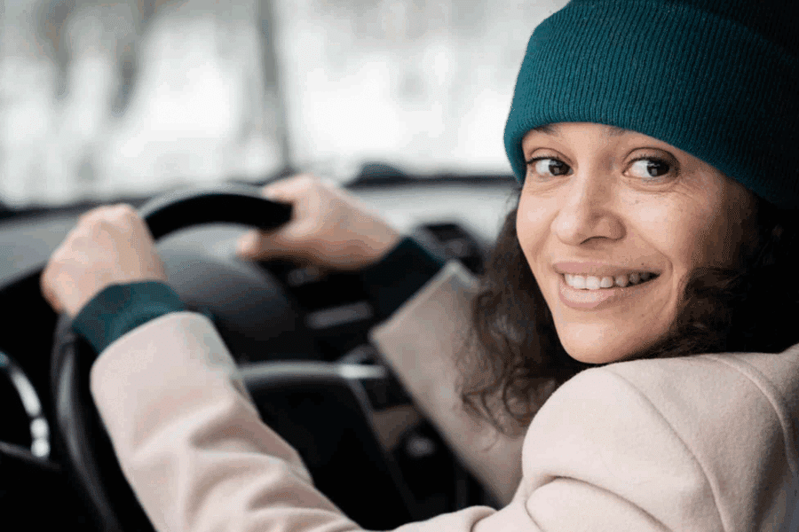 Femme au volant